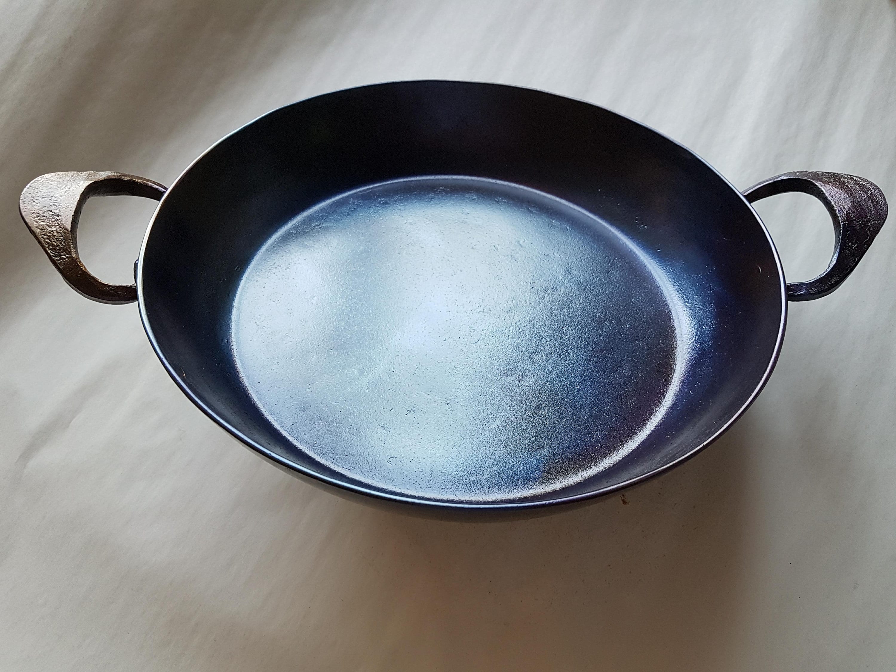 8 Round Carbon Steel Skillet - Hand Forged