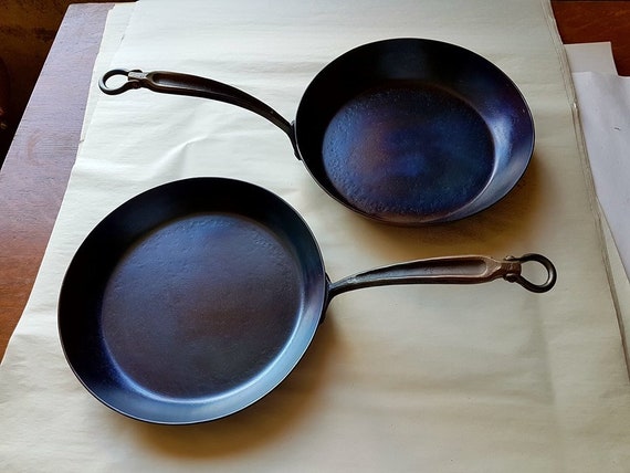 11 In. Deep Skillet Hand Forged Carbon Steel 