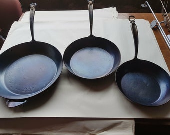 Deep Skillet Set of 3 - 9"in, 11'in, 13"in.