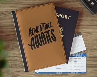 Adventure Awaits Passport Cover | Travel in Style Passport Covers