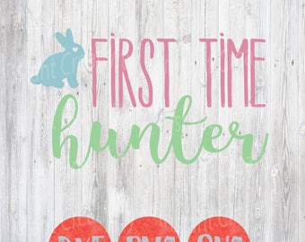 Spring Svg First Easter, Kids First Time Hunter Svg, Bunny Happy Easter,Svg, Easter Hunt, Easter Svg,  Cricut and Silhouette Files, Baby Svg