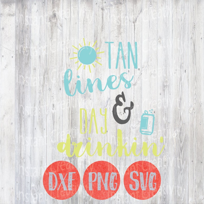 Download Tan Lines and Day Drinking Summer Svg Floating Svg | Etsy