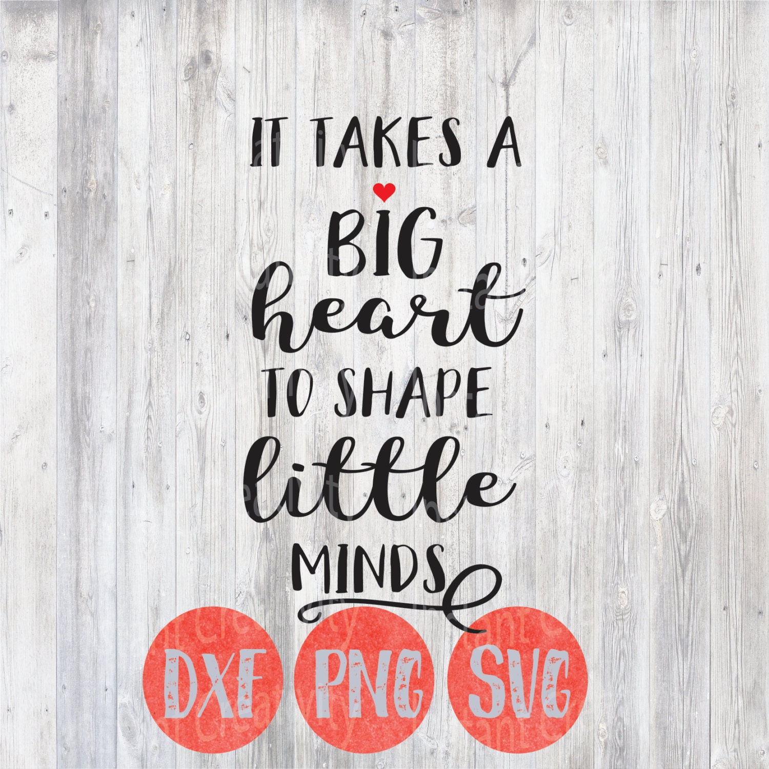 Download Teacher Svg It Takes a Big Heart to Shape Little Minds | Etsy