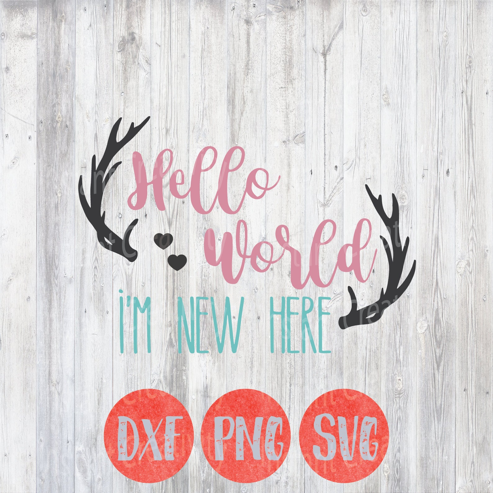 Download Hello World I'm New Here Woodland Baby Svg New Baby | Etsy