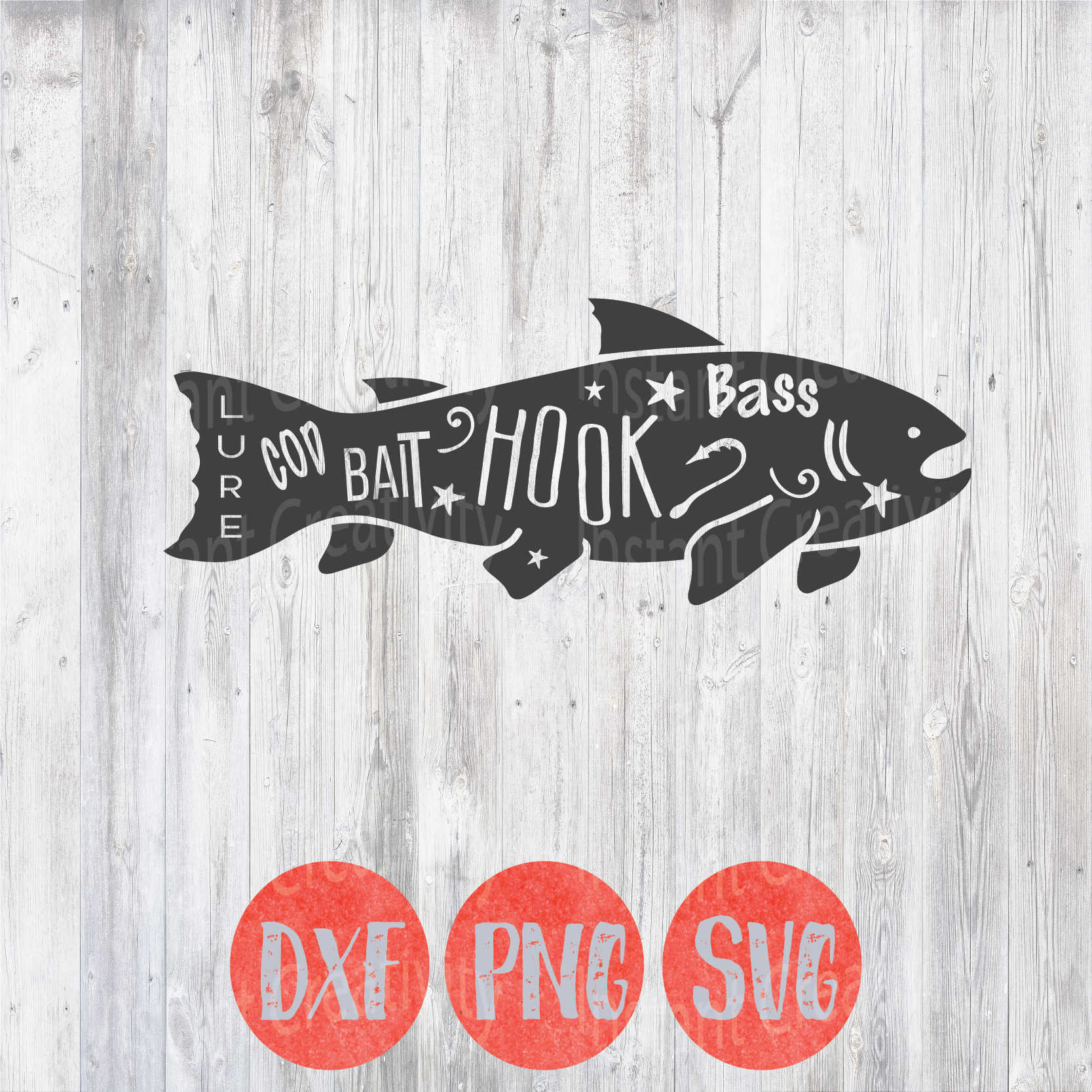 Download Fish Svg Outdoor Svg Camping Svg Hook Bass Trout Svg File Etsy