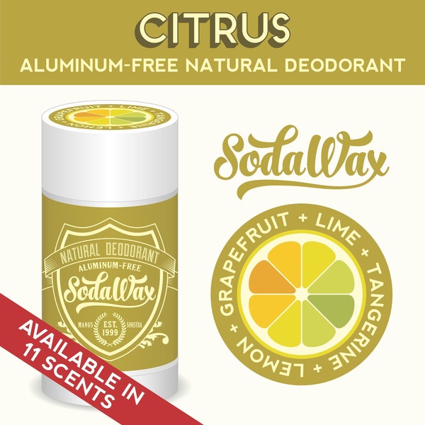 SodaWax™ Aluminum-Free Natural Deodorant - Buy 3 items and get FREE SHIPPING!