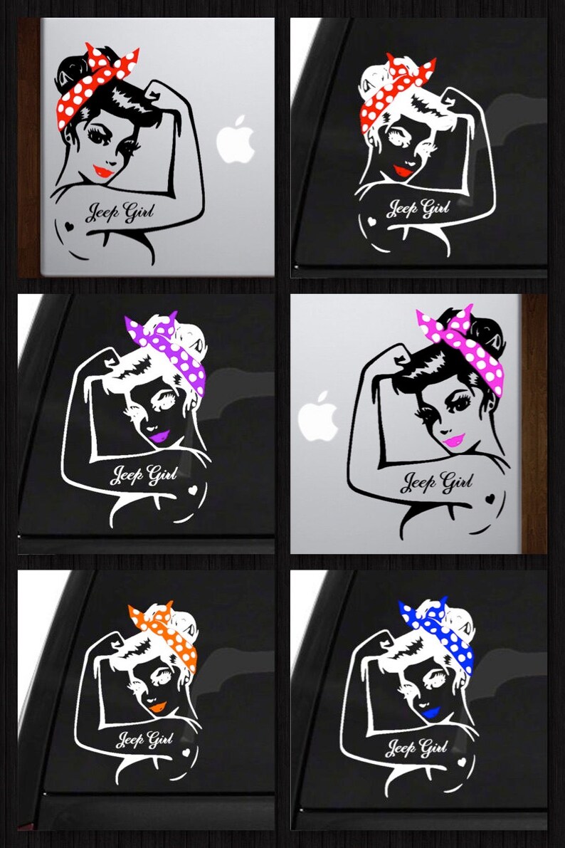 PLEASE READ Rosie Pinup Jeep Girl Colored Bandana and Etsy