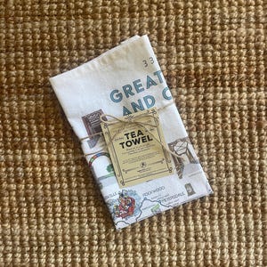 Great Allegheny Passage Tea Towel, Bike Trail Map Art