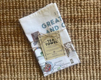Great Allegheny Passage Tea Towel, Bike Trail Map Art