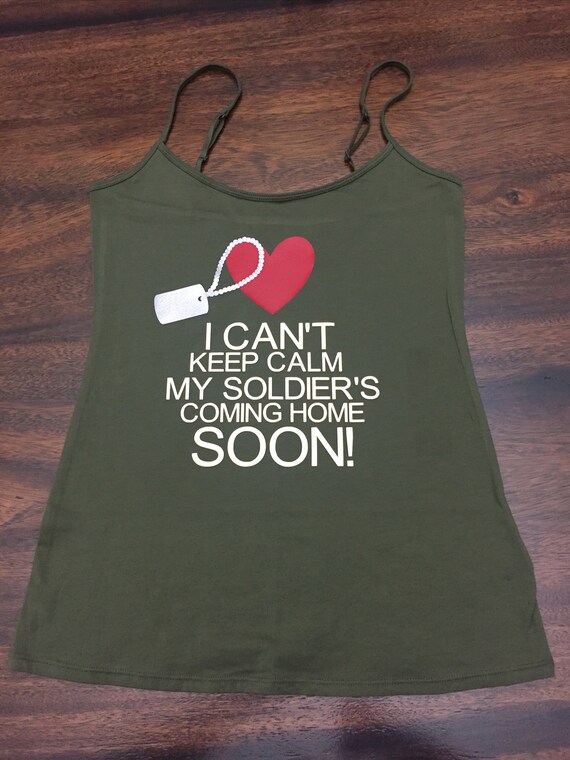 Ich Kann Nicht Ruhig Bleiben Mein Soldat Kommt Nach Hause Etsy