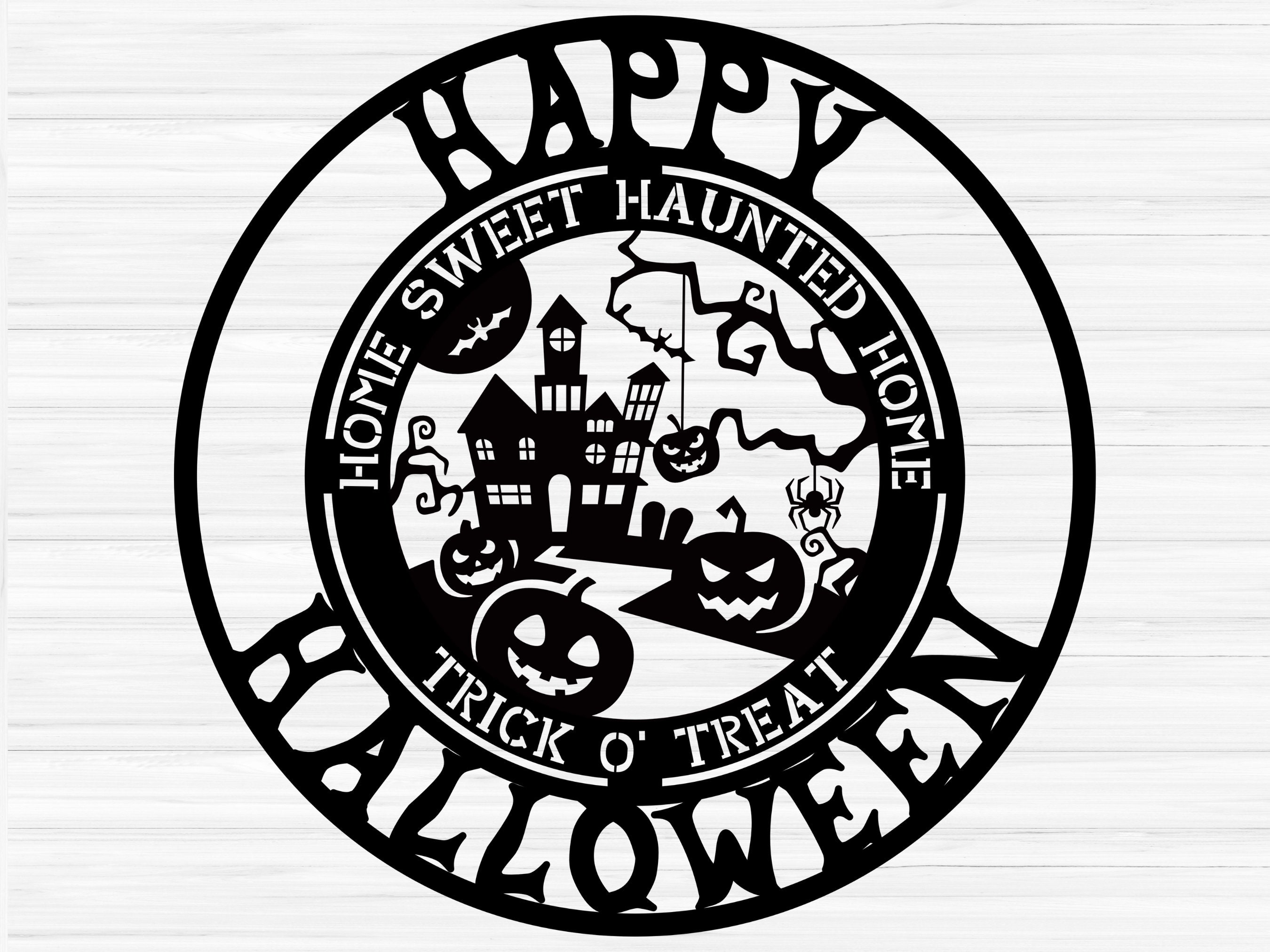 Personalized Halloween Haunted House Decor Metal Sign Witch Etsy