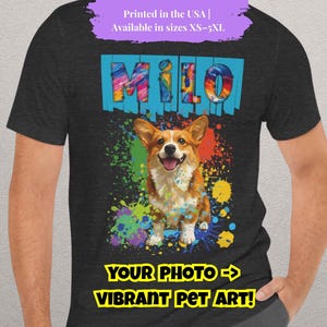 Custom Dog Portrait Shirt, Custom Dog Shirt, Custom Bootleg Dog Shirt, Personal Shirt Dog Gifts, dog Person Personalized Shirt, Gift Idea