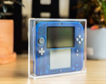 Rangement d'affichage acrylique CartVault pour système de console Nintendo 2DS pour jeux vidéo rétro, boîtier de collection