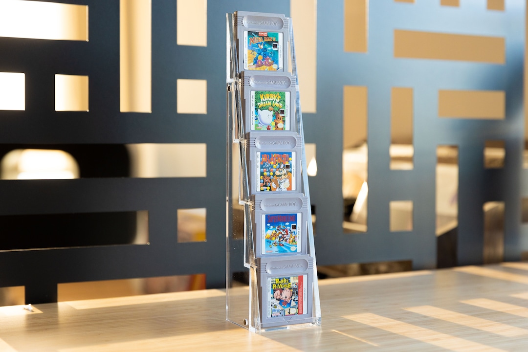 Gameboy Game Cartridge Cartrizer Modular 5 Game Display Stand for Retro ...