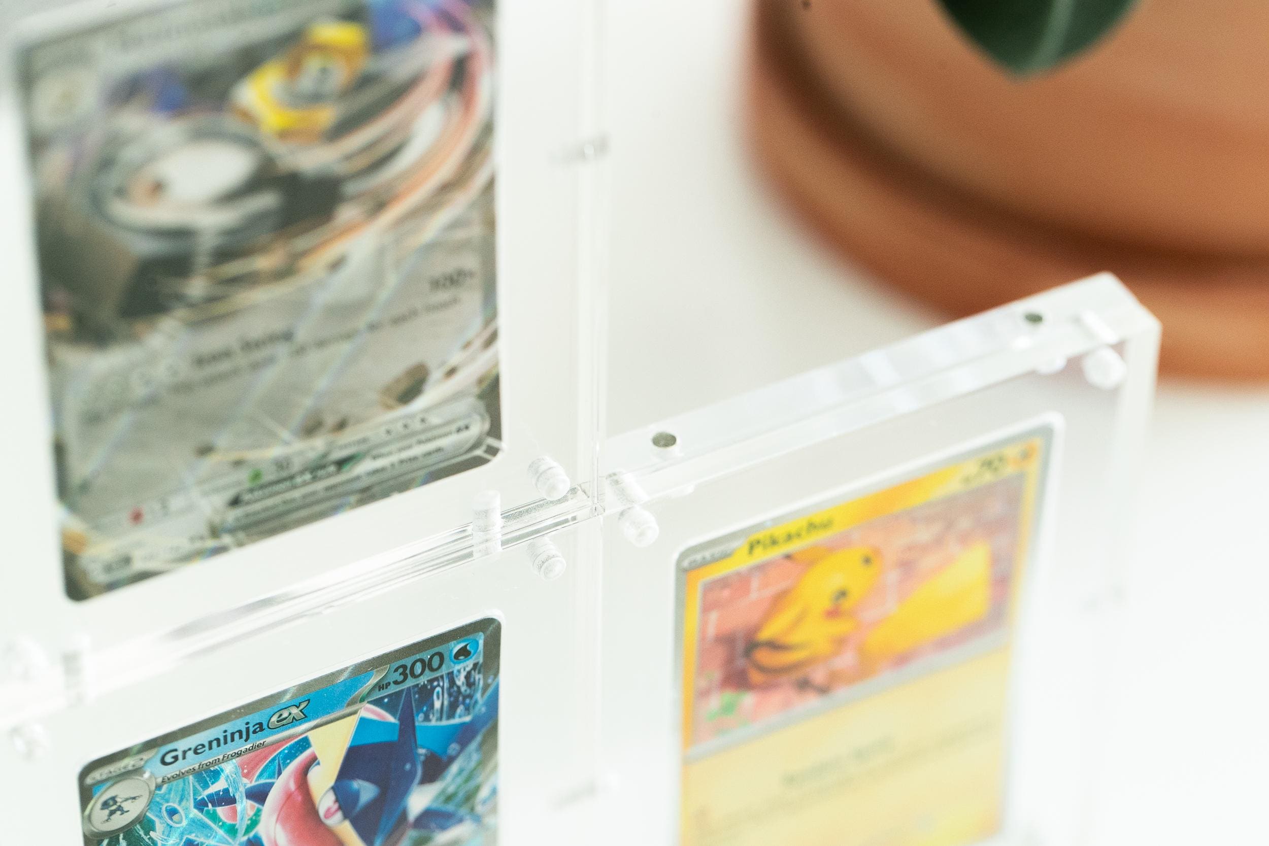 Set of 3x Modular Pokemon Trading Card Cardstax Display Case Stands for ...