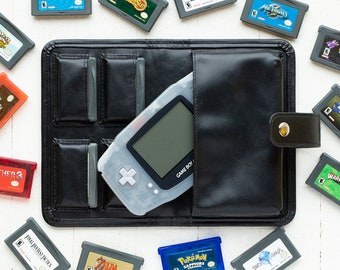 BitLounger BitBook Advance Nintendo Original Game Boy Advance Pouch Case for Retro Video Games Gameboy Wallet