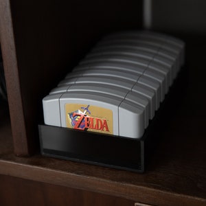 アクリル BitLounger 64BITN Nintendo 64 N64 カートリッジ ストレージ レトロ ビデオゲーム トレイ ビン コレクター ケース