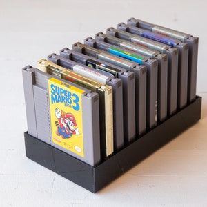 Acrylic BitLounger 8BITN Nintendo NES Cartridge Storage for Retro Video Games Tray Bin Collector Case