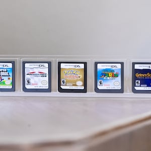 BitLounger Nintendo 3DS/DS Game Cartridge CartVault 5 Game Display Case for Retro Video Games | 90%+ UV Resistant