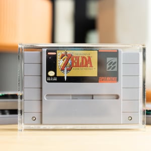 UV Resistant SNES Super Nintendo Game Box CartVault Acrylic Cartridge Storage for Retro Video Games Tray Bin Collector Case