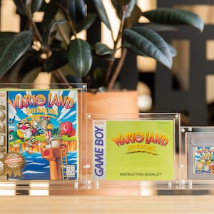 Game Boy Boxed Game Acrylic Display Case Stand for Game Boy Color and Advance Box, Instructions  | 90%+ UV Resistant BitLounger DeKonstruct