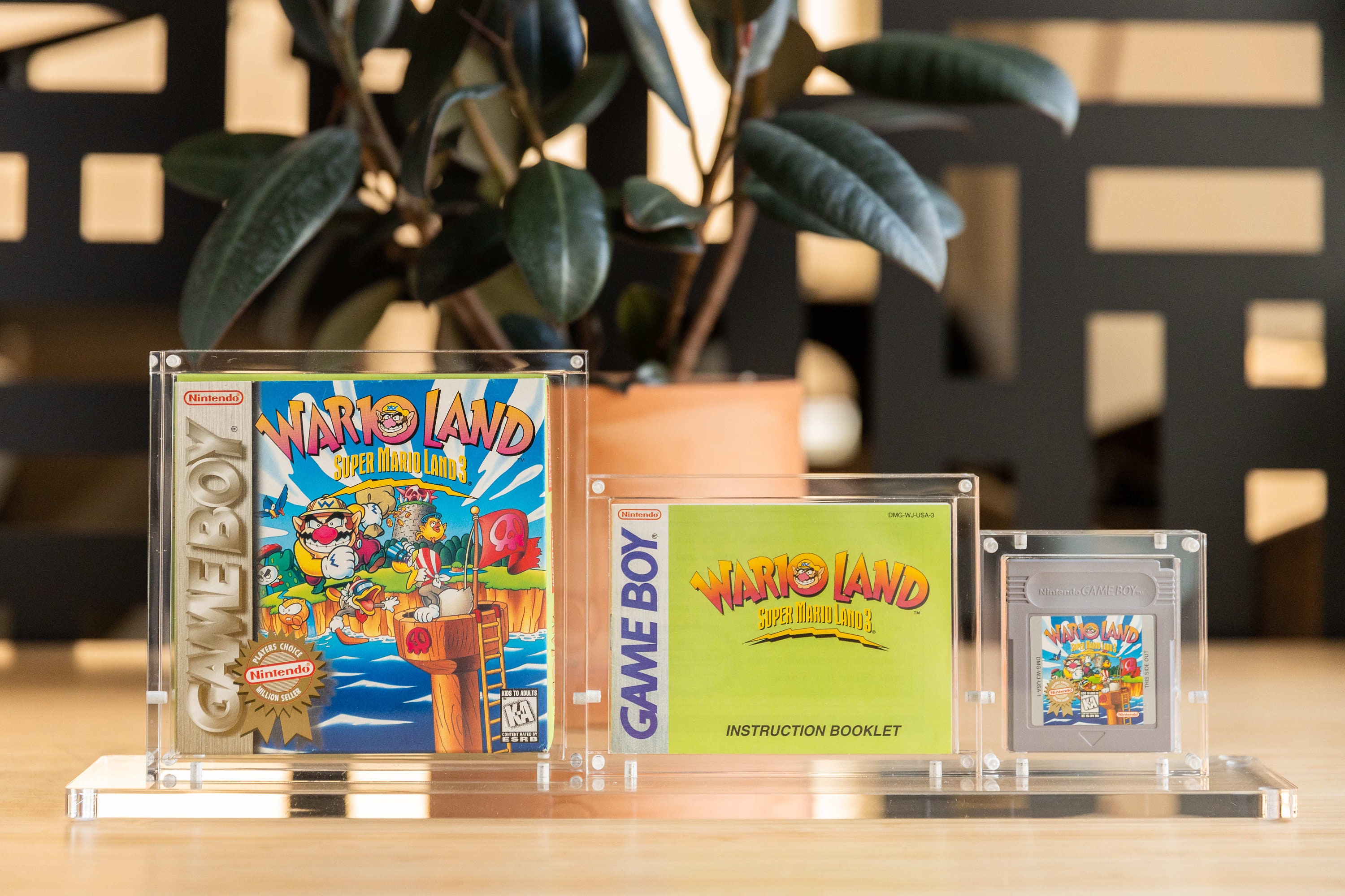 Game Boy Boxed Game Acrylic Display Case Stand for Game Boy Color