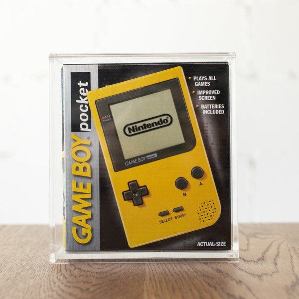 BitLounger Game Boy Pocket Console Box CartVault Acrylic Gameboy Storage