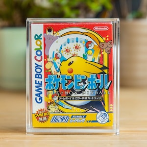 BitLounger Japanse Pokemon Pinball Game Boy Color Game Box CartVault Acryl Gameboy Advance Cartridge-opslag