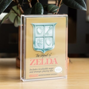 Caixa de jogo NES resistente a UV CartVault Acrílico Nintendo Armazenamento para videogames retrô Bandeja Bin Collector Case