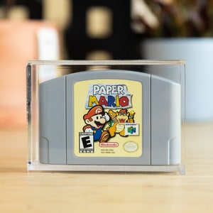 BitLounger Nintendo 64 Game Box CartVault Akrylowe N64 Przechowywanie kartridży do gier wideo retro Tacka na pudełko kolekcjonerskie