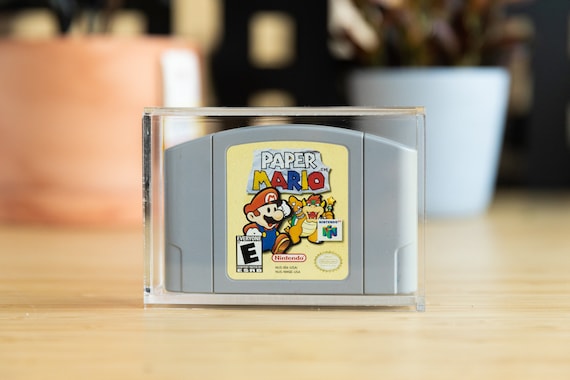 BitLounger Nintendo 64 Game Box CartVault Acrylic N64 Cartridge Storage for Retro Video Games Tray Bin Collector Case