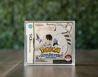 NTSC (USA) HeartGold SoulSilver Game Box CartVault Acrylic DS Pokewalker Cartridge Storage Case