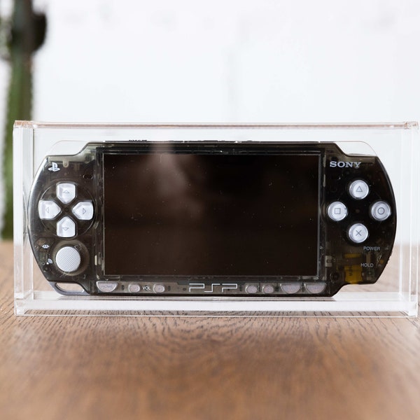 Sony PSP System CartVault Acrylic Playstation Portable System Storage for Retro Video Games Tray Bin Collector Case