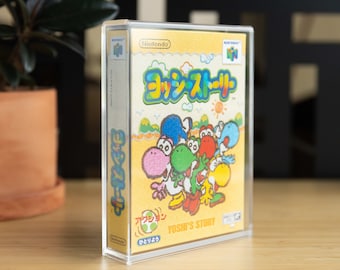 Estuche acrílico para juegos de Nintendo 64 (resistente a los rayos UV en más del 90%).