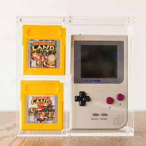 Game Boy Color/Pocket BuddyBox Acrylic Gameboy Pocket and Color System Storage for Retro Video Games Tray Bin Collector Case | 90%+ UV Res.