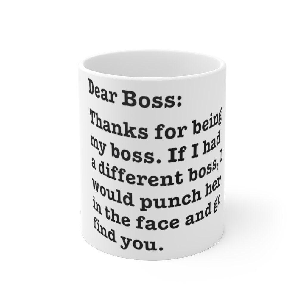 Gag Gift for Female Boss Manager Supervisor Coworker Etsy UK