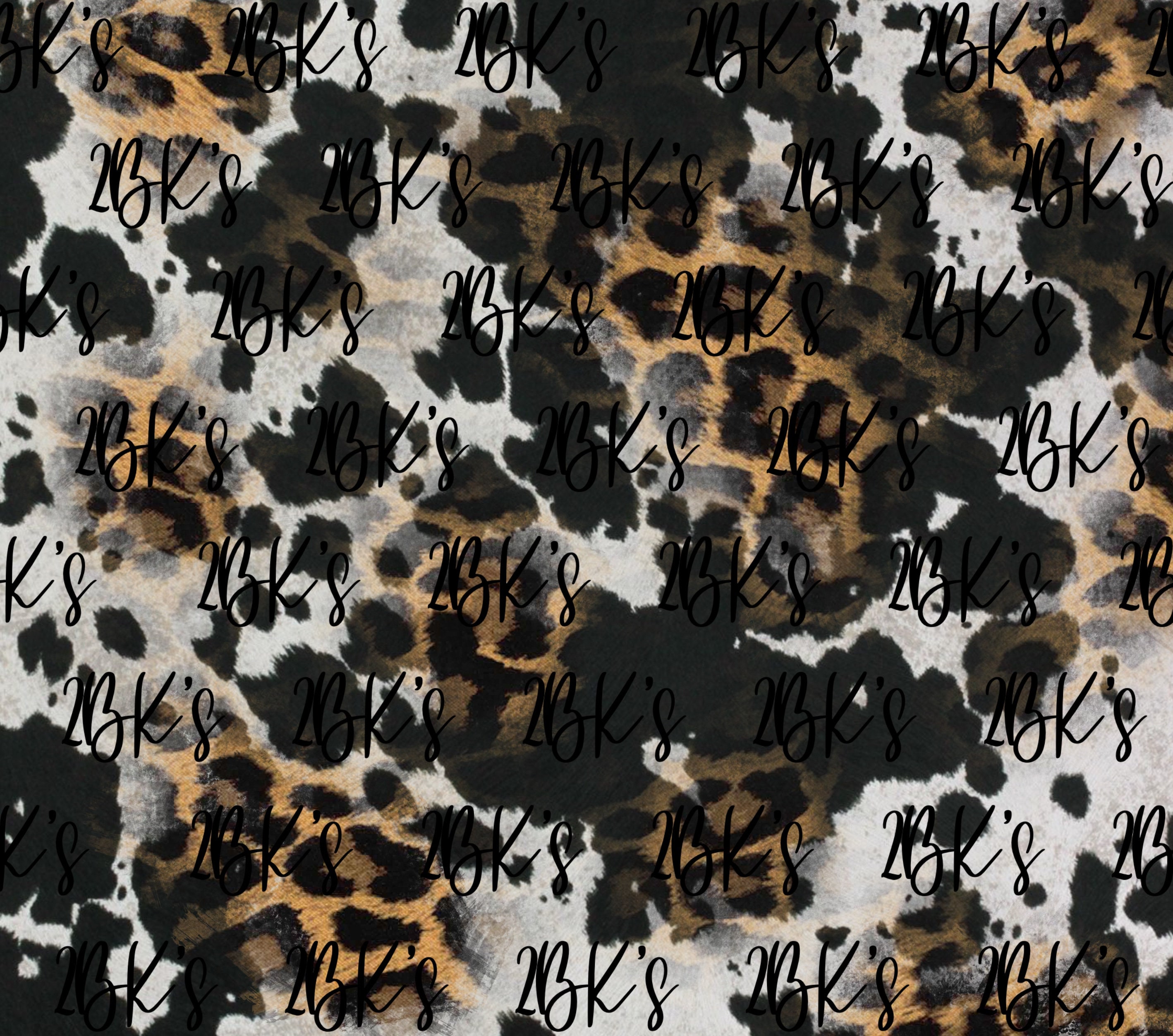 Leopard Cow Print Background - Etsy