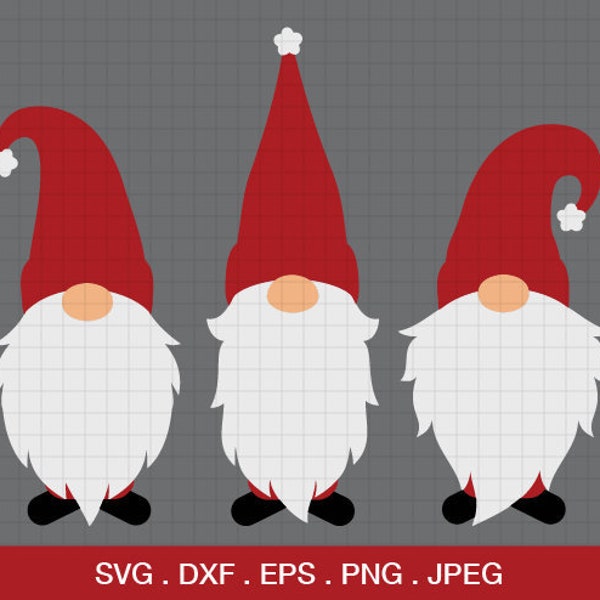 Christmas Gnomes SVG, gnome svg, merry christmas svg, gnome for holidays svg, gnomes svg, cricut files, Silhouette files