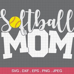 Softball Mom SVG, Softball SVG, Love Softball svg, Baseball Mom Shirt, Baseball Cut File for Cricut and Silhouette,