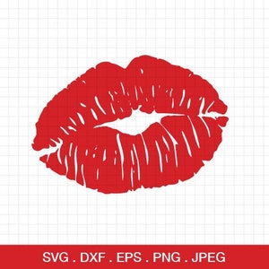 Lips Svg, Valentine's Day Svg, Heart Svg, Lips Kiss Svg, Cutting files for CriCut & Silhouette cameo