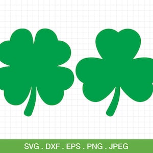 St. Patricks Day Svg, Klee Svg, Shamrock Svg, vier Blatt Svg, Baum Blatt Svg, Klee Blatt Svg, Cricut geschnitten Dateien, Silhouette geschnitten Dateien