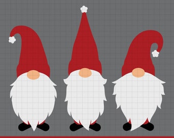 Bożonarodzeniowe krasnale SVG, gnome svg, wesołych świąt svg, gnome na święta svg, gnomy svg, pliki cricut, pliki Silhouette