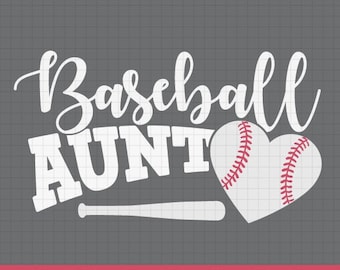 Baseball Aunt Svg, Baseball SVG, Love baseball svg, Baseball Aunt Shirt, Baseball Cut File for Cricut and Silhouette,