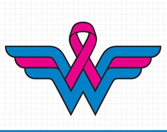 Download Wonder woman cancer | Etsy