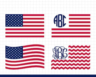 USA flag svg, 4th of July svg, American flag svg, Merica svg, Patriotic Monogram, United States svg, for CriCut and Silhouette