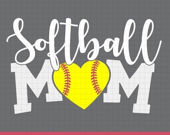 Softball Mom SVG, Softball SVG, Love Softball svg, Baseball Mom Shirt, Baseball Cut File for Cricut and Silhouette,