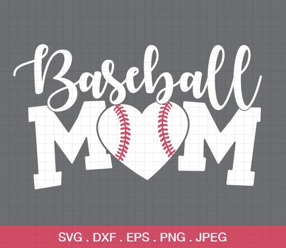 Baseball Mom Love Baseball Heart Red And White T-Shirt Baseball Mom Love Baseball Heart Red And White T-Shirt