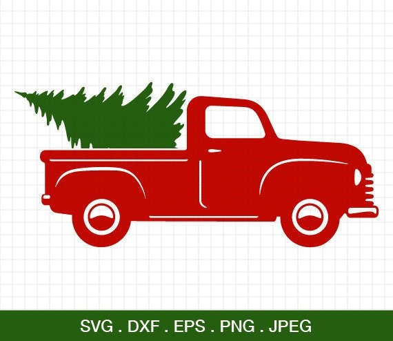 Download Christmas Truck svg Truck with tree svg Christmas SVG | Etsy