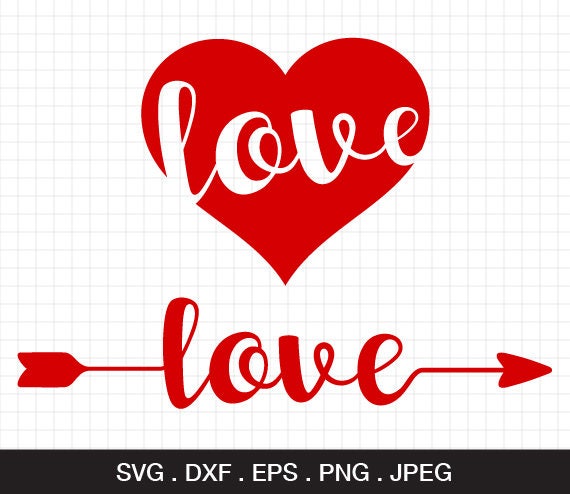 Download Valentine Svg Love Svg Love Heart Svg Arrow Svg Love Arrow ...