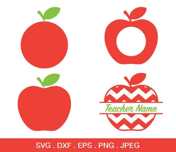 Download Apple Svg Chevron Apple Svg Apple Monogram Svg Teacher Svg Etsy